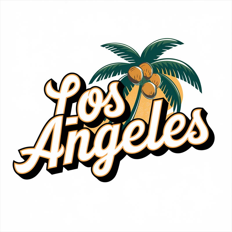 Los Angeles Vacation Print T-Shirt