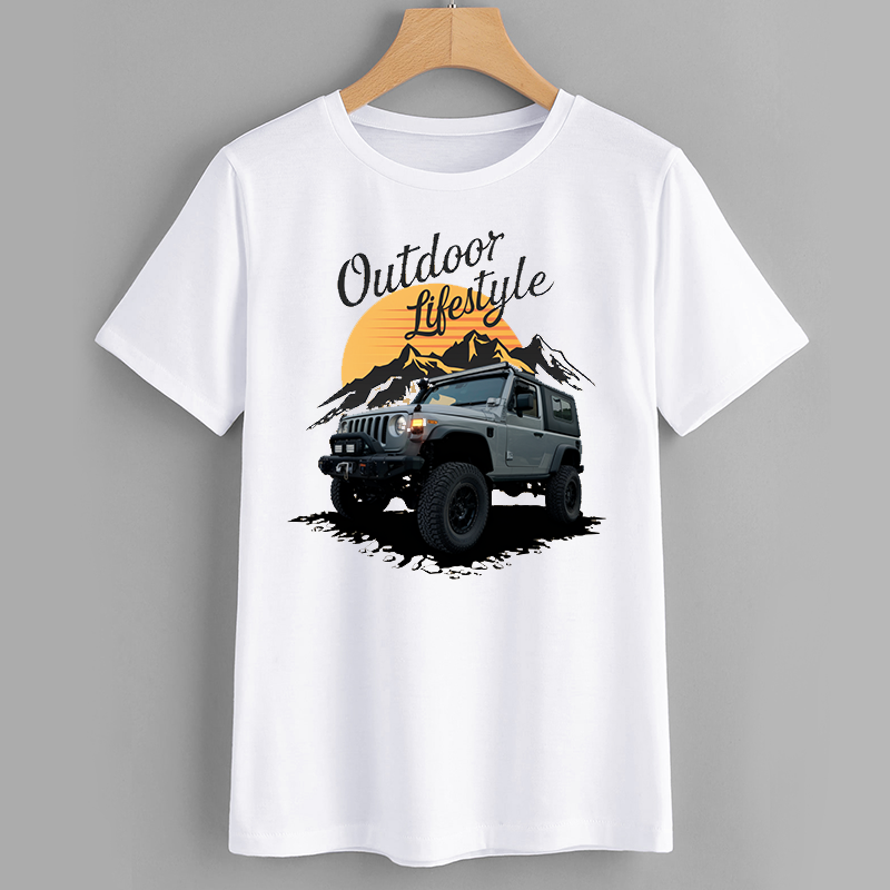 Outdoor Lifestyle Graphic Tee - Off-Road Adventure T-Shirt