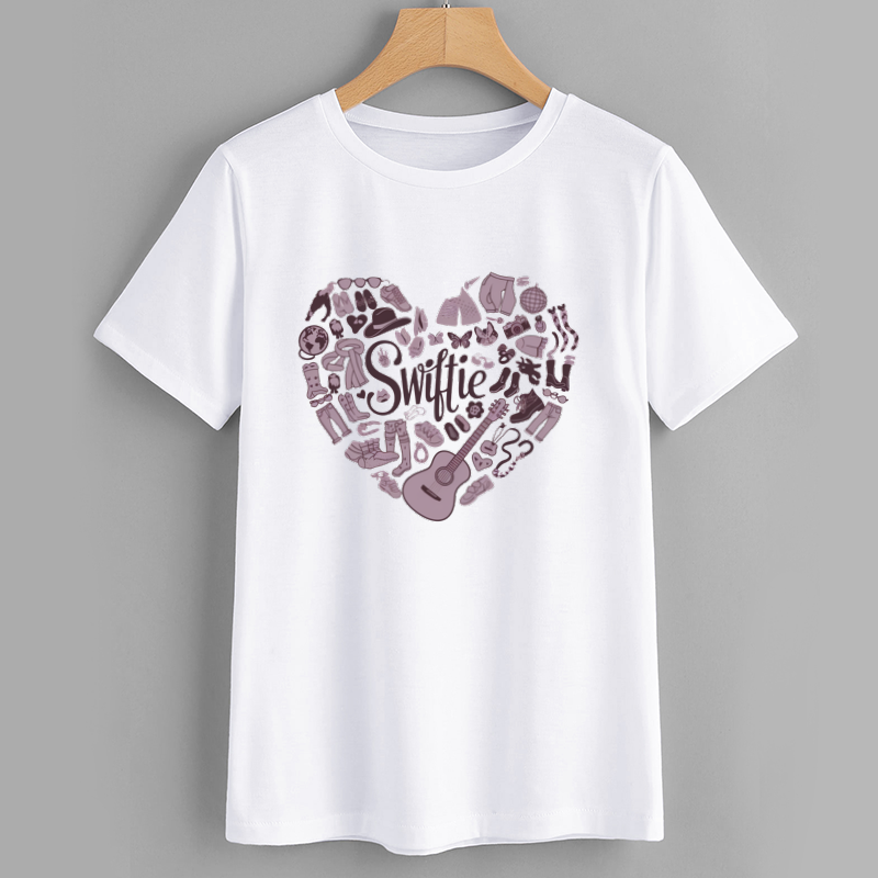 Swiftie Heart Graphic Cotton T-Shirt