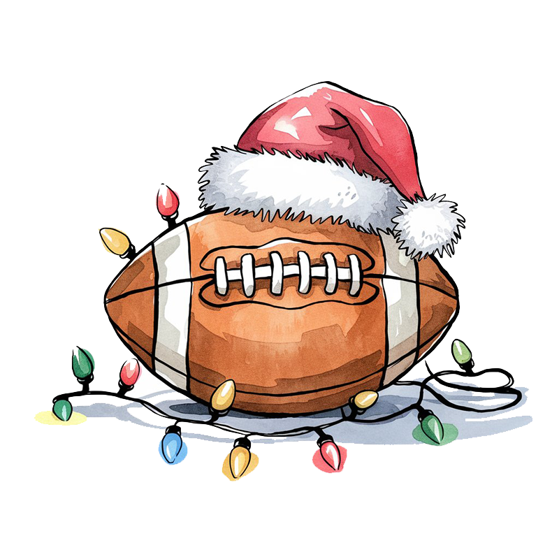 Christmas Football Pattern Top
