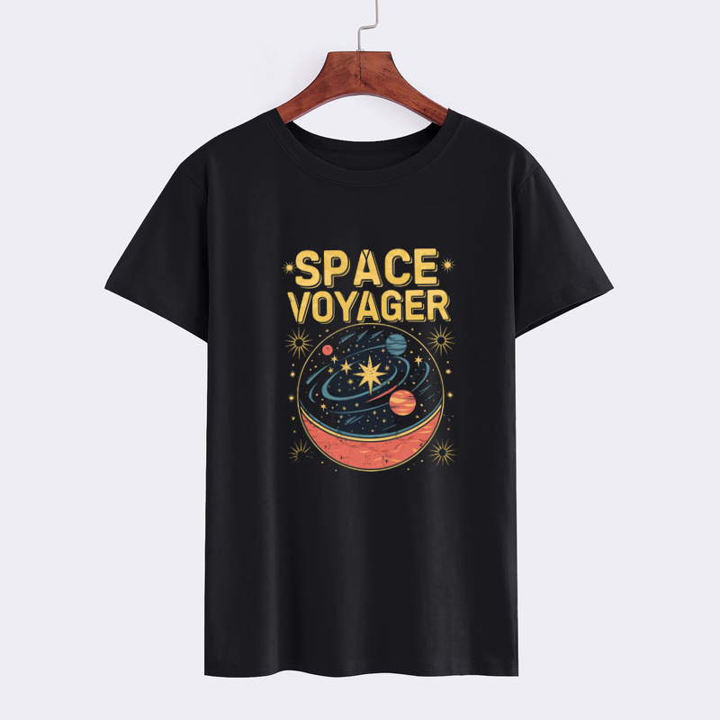 Galactic Space Voyager Graphic T-Shirt