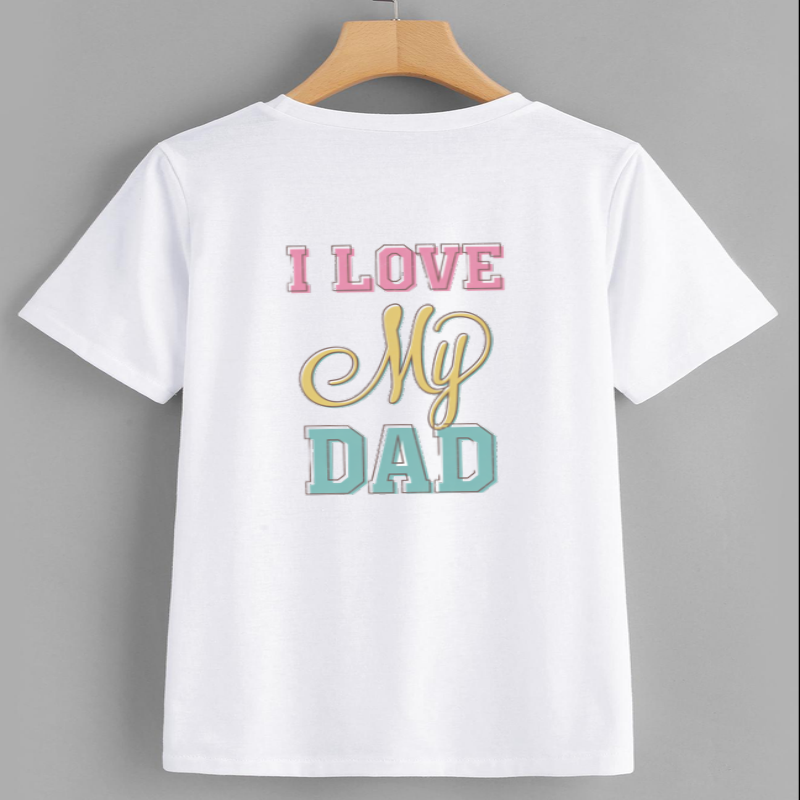 I Love My Dad T-Shirt - Cute Father's Day Gift