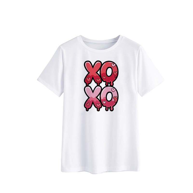 XOXO Drippy Graphic Tee - Cute Valentine's Day T-Shirt