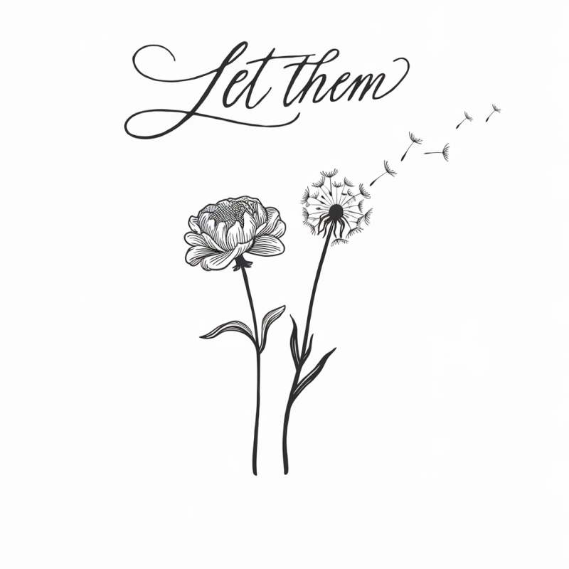 Let Them Floral Graphic T-Shirt