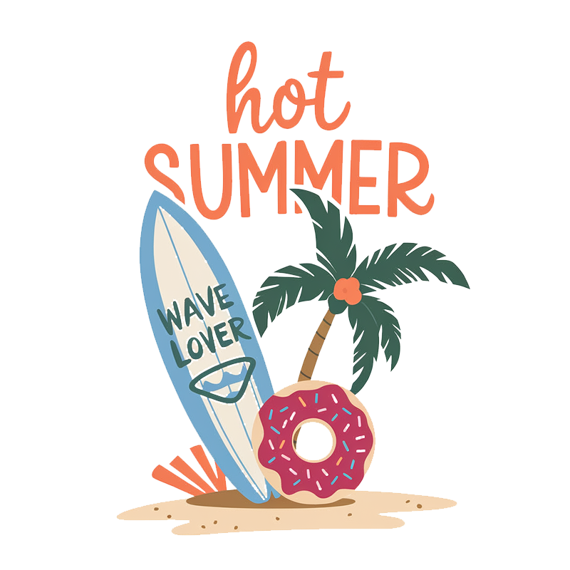 Hot Summer Graphic T-Shirt