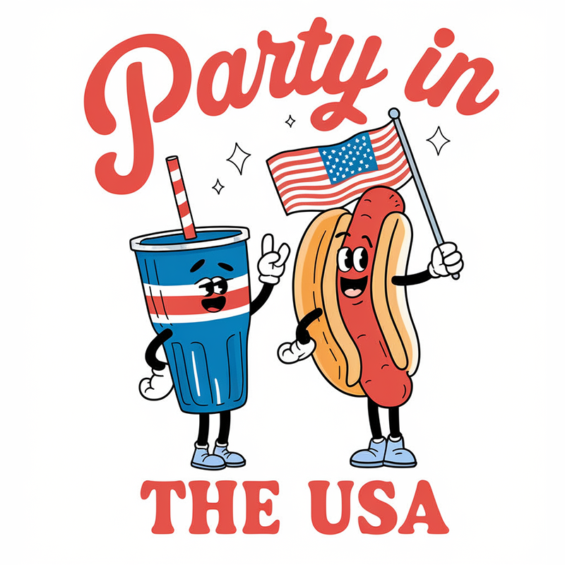 Independence Day Graphic Print T-shirt