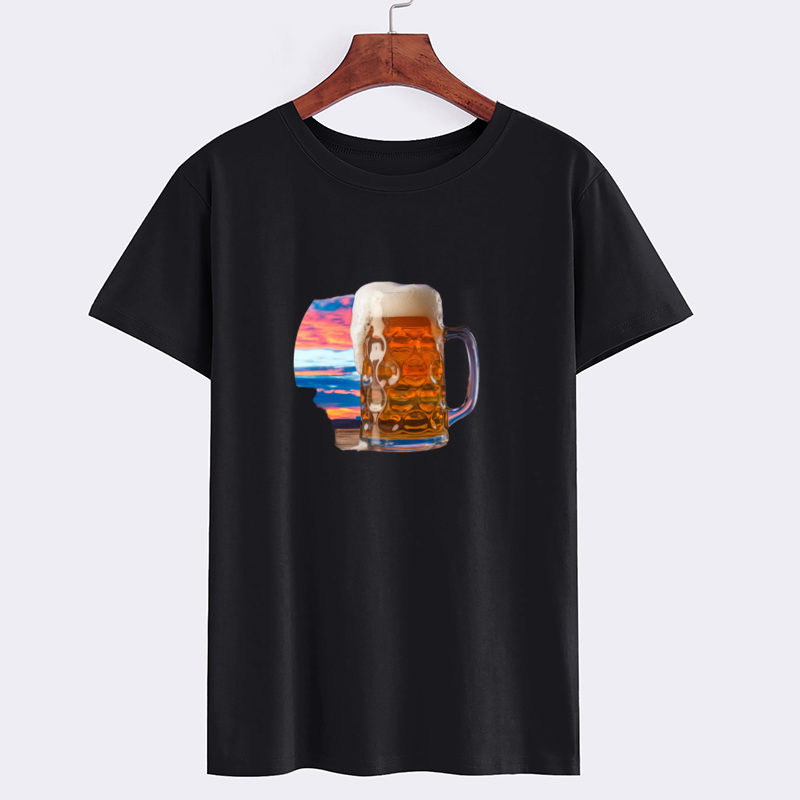 Graphic Beer Mug Black T-Shirt