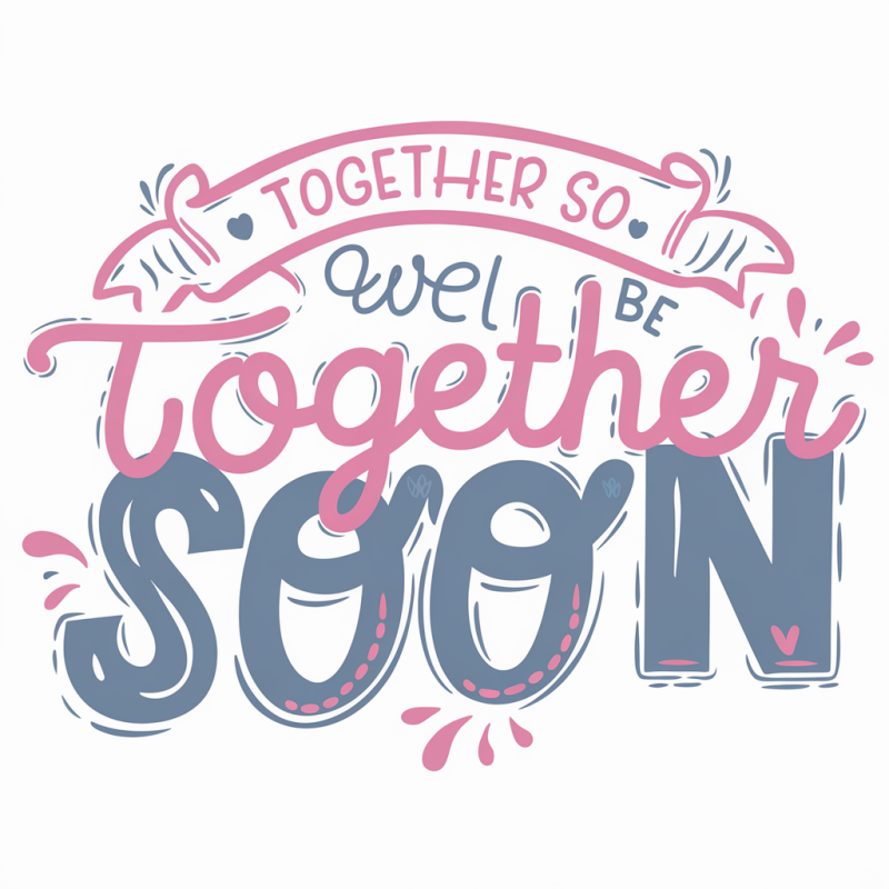 Together Soon Graphic Tee - Inspirational White T-Shirt