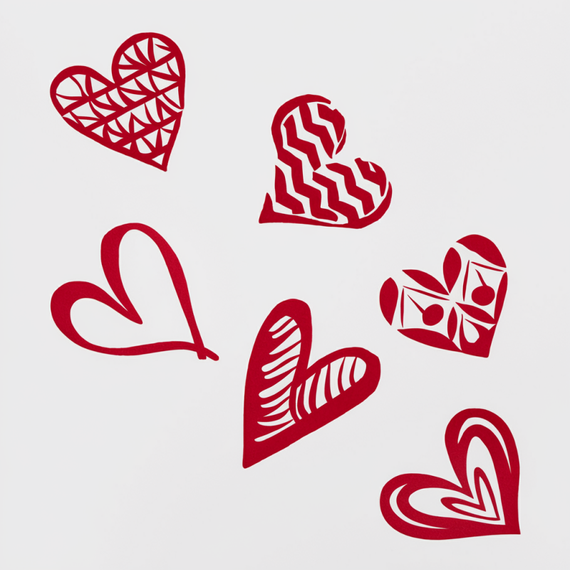 Valentine's Love Heart Pattern Top