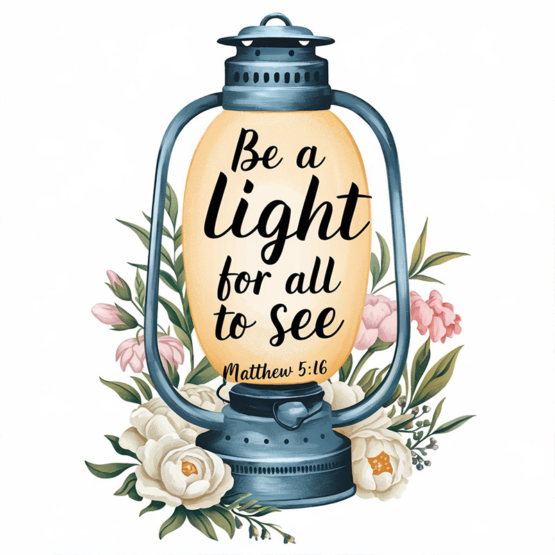 Casual 'Be a Light for All to See' T-Shirt