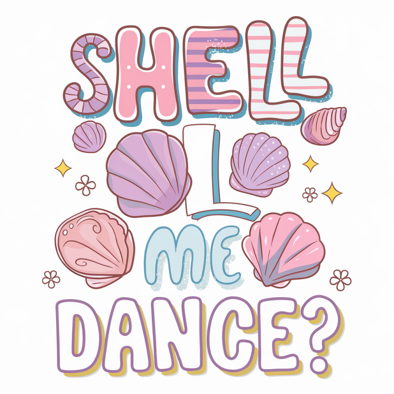 Shell I Dance Graphic Tee - Fun Summer Shirt