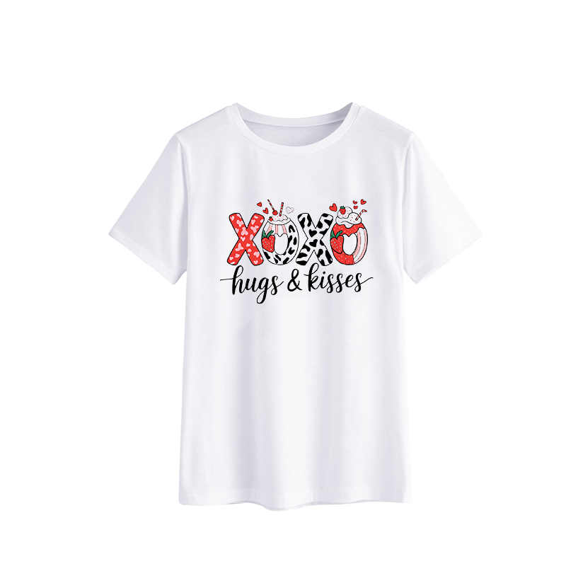 Women's XOXO Hugs & Kisses Graphic T-Shirt