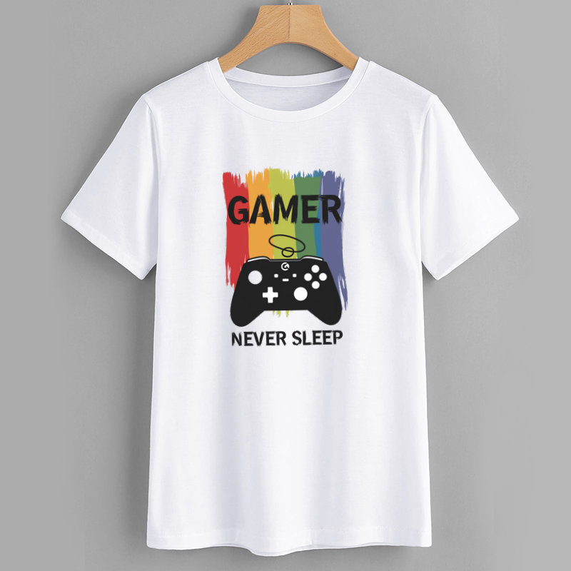 Gamer Never Sleep Graphic T-Shirt