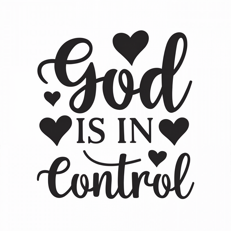 God is IN Control Graphic Print T-Shirt