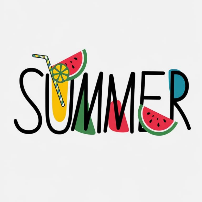 Summer Fun Graphic T-Shirt with Watermelon Design