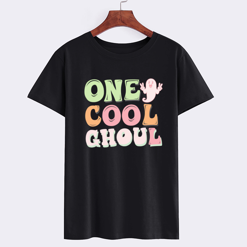 One Cool Ghoul Graphic Cotton T-Shirt