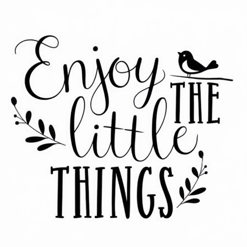 InspireLife Enjoy The Little Things Cotton T-Shirt