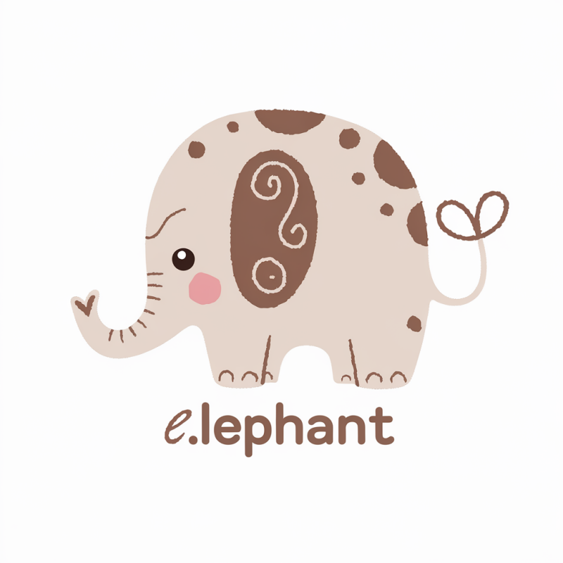 Cute Elephant Graphic T-Shirt for Kids