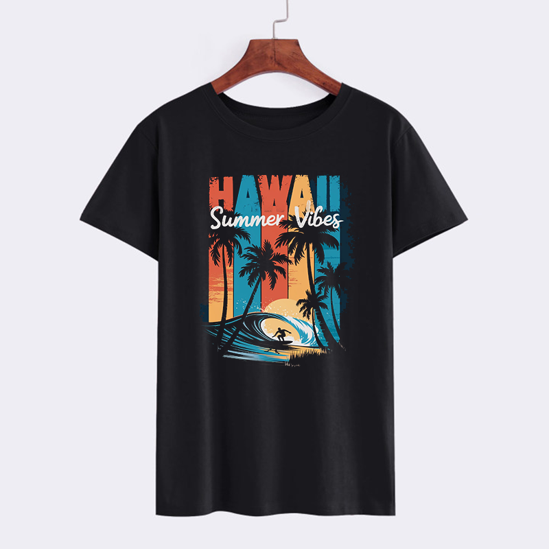 Hawaii Summer Vibes Graphic T-Shirt
