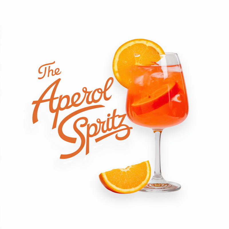 RefreshCo Orange Cocktail Graphic Cotton T-Shirt
