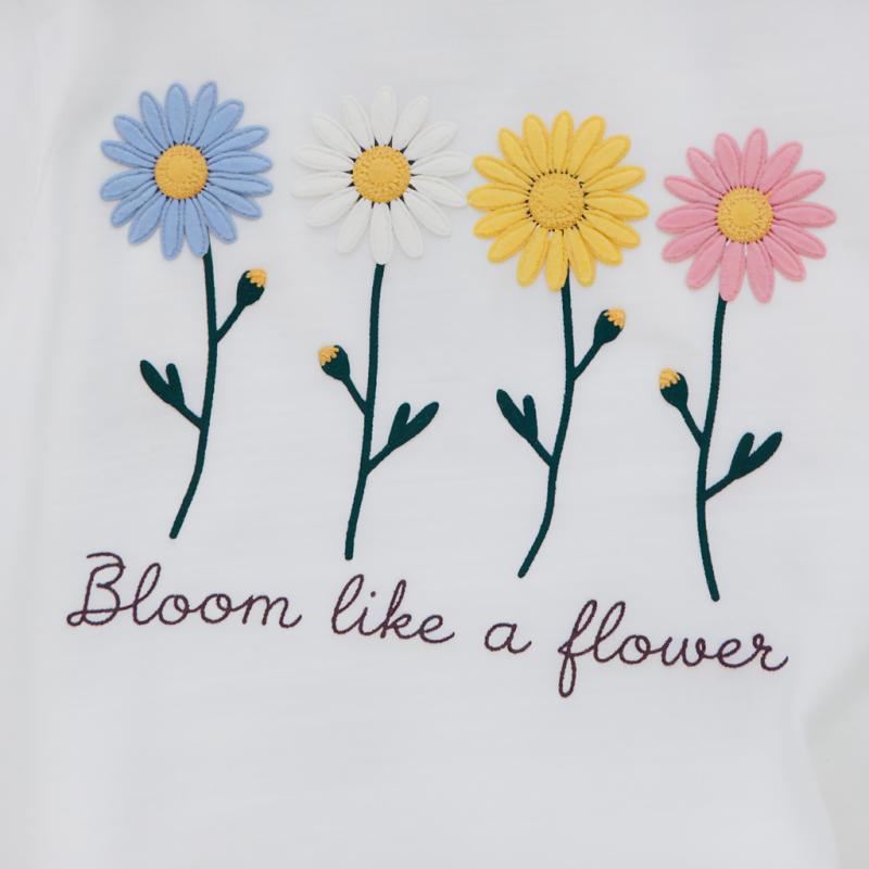 Floral Graphic T-Shirt - Bloom Like a Flower