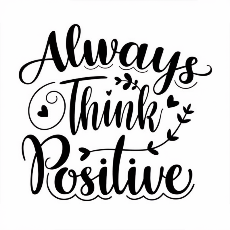PosiStyle Always Think Positive Cotton T-Shirt