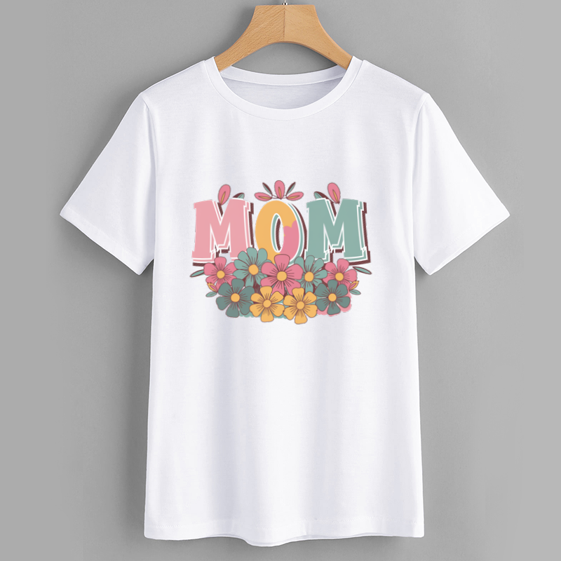 Floral MOM Graphic T-Shirt