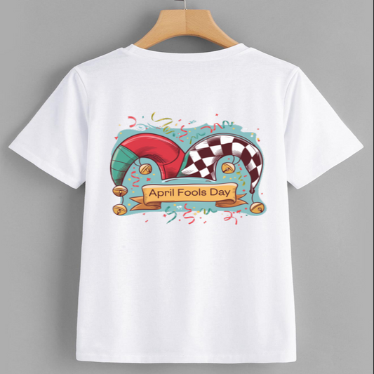 April Fools Day Jester Hat Graphic T-Shirt