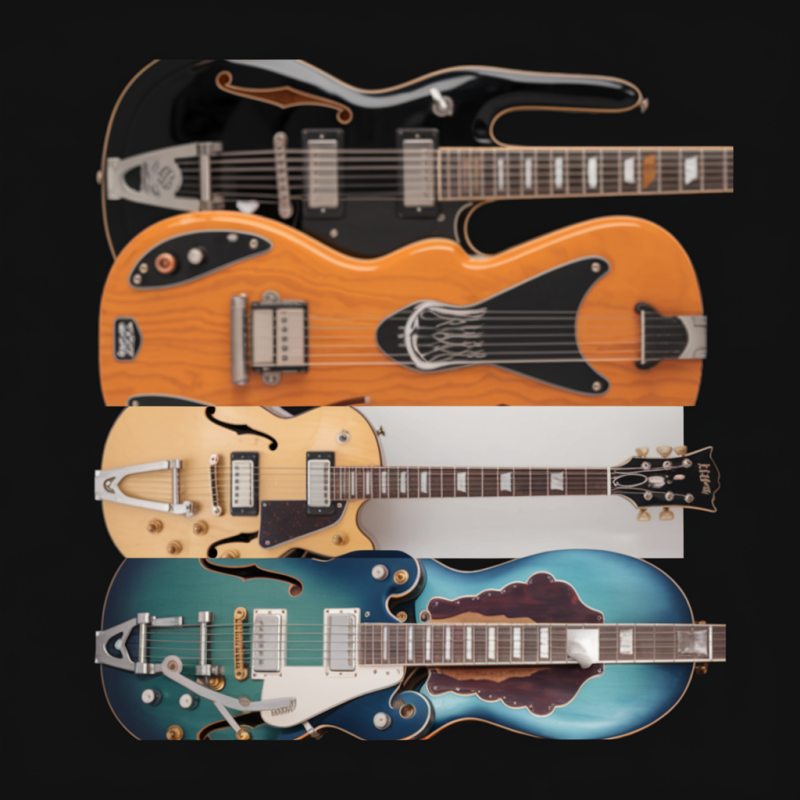 Electric Guitar Graphic T-Shirt for Music Enthusiasts