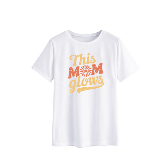 This MOM Glows Graphic Tee for Moms