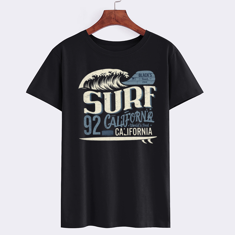 Surf California Graphic Cotton T-Shirt