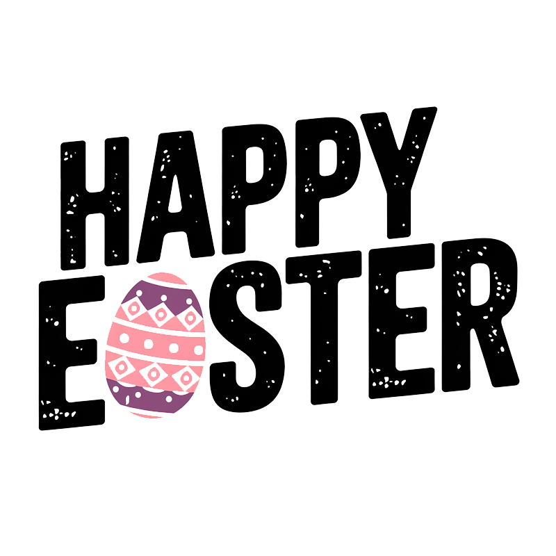Happy Easter T-shirt with Easter Eggs Pattern