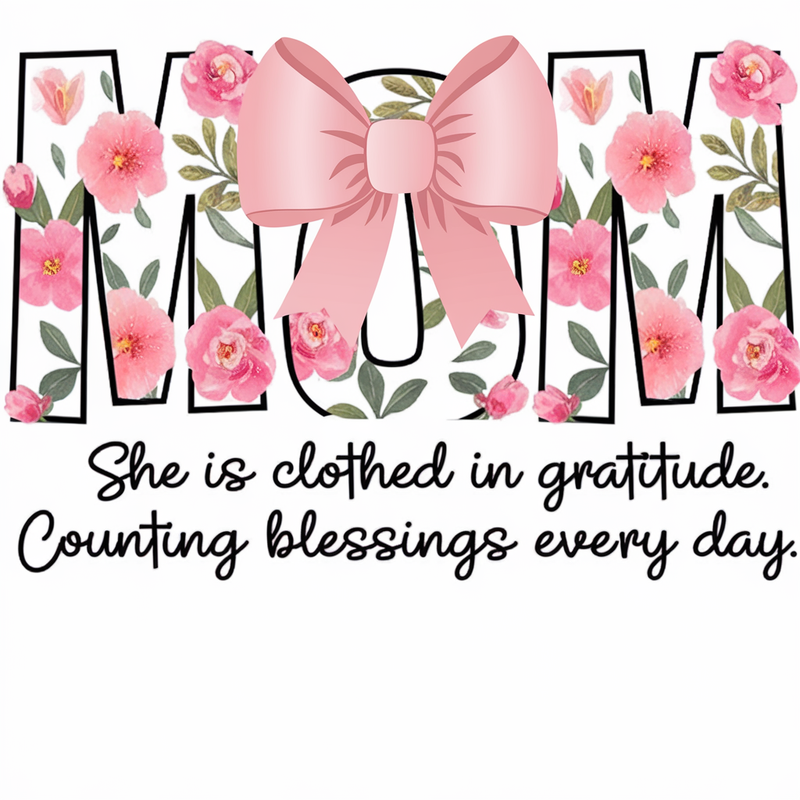 Floral Mom Art Print - Grateful Heart Decor