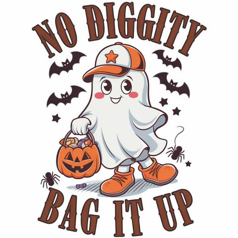Cute Ghost Halloween Graphic Tee