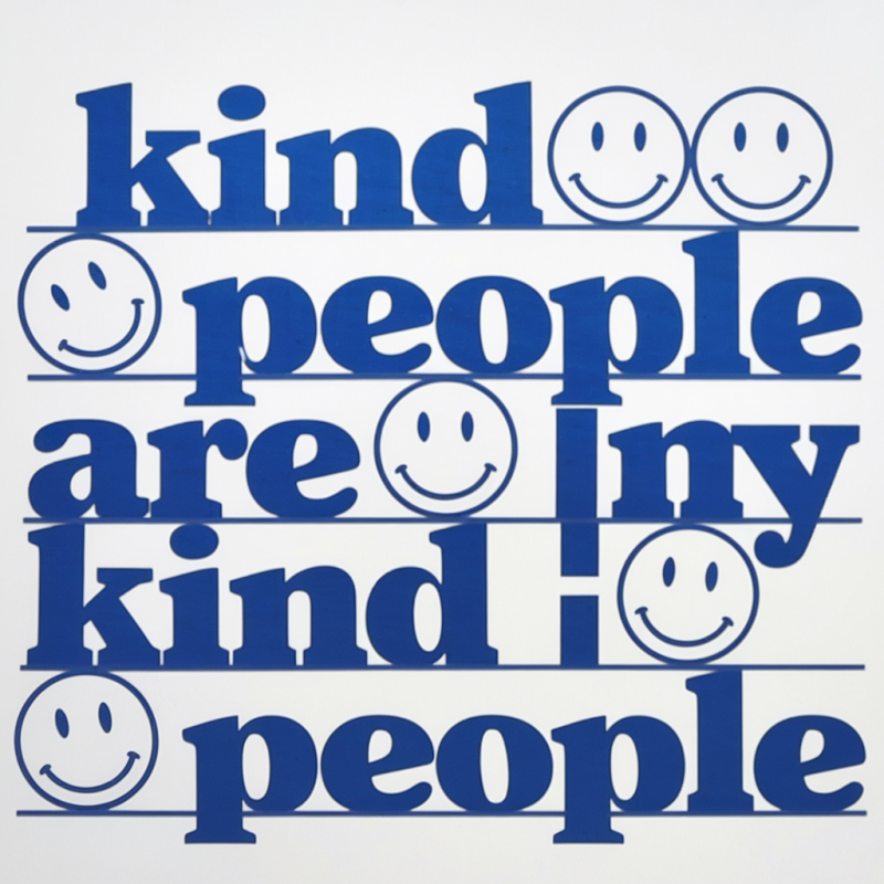 Kind People Graphic Tee - Casual White T-Shirt