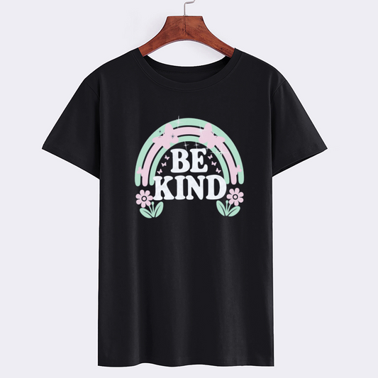 Be Kind Rainbow Graphic T-Shirt