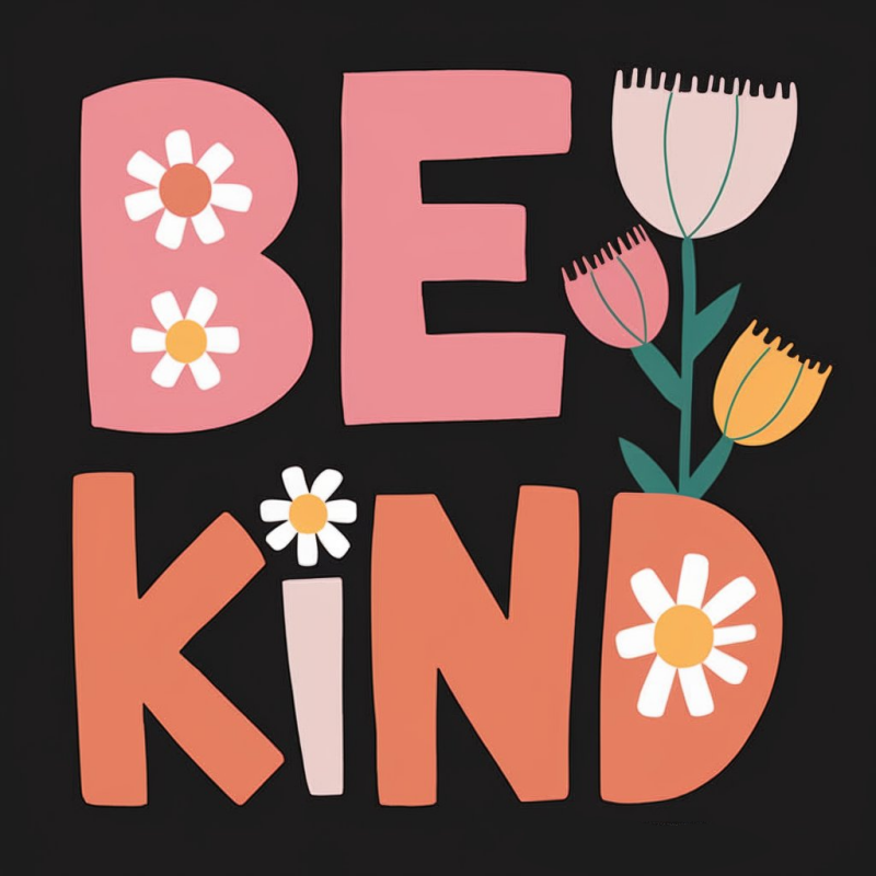 Floral Be Kind Graphic T-Shirt