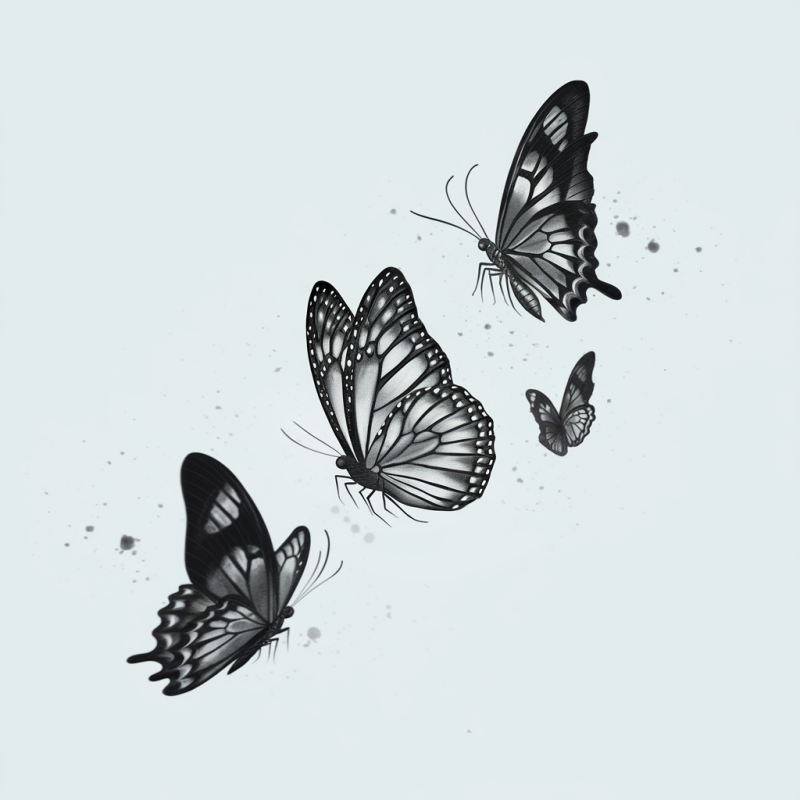 Butterfly Graphic White Cotton T-Shirt