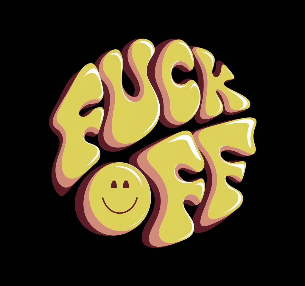 Funny Graphic T-Shirt with Smiley Face Design