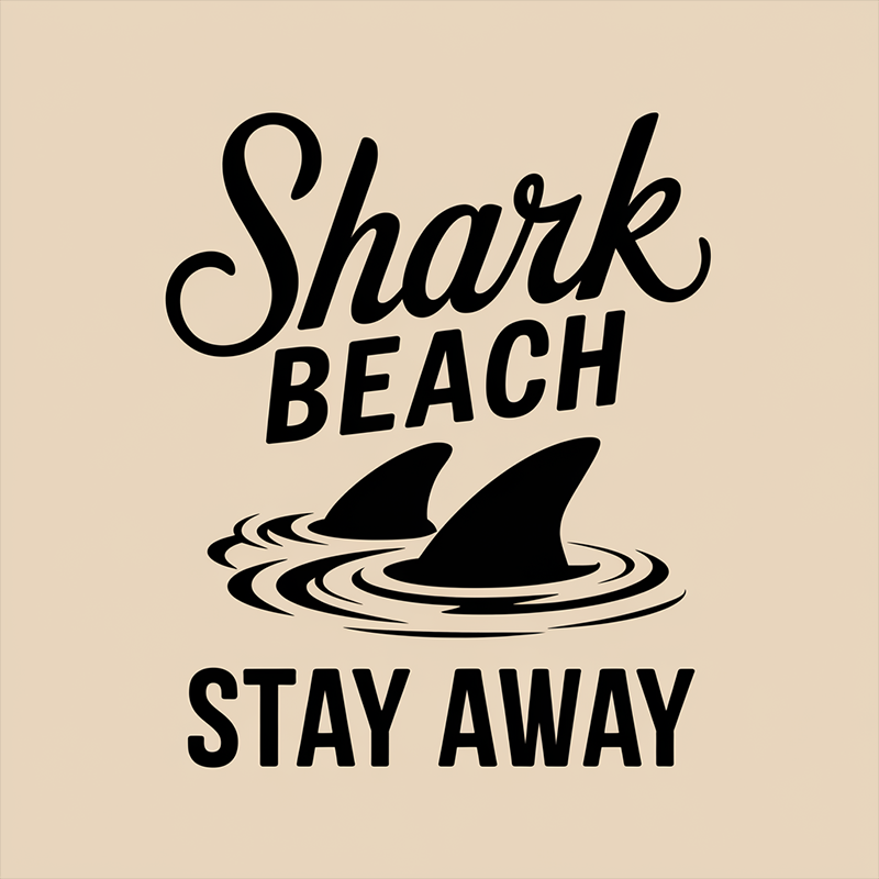 Shark Beach Stay Away T-Shirt