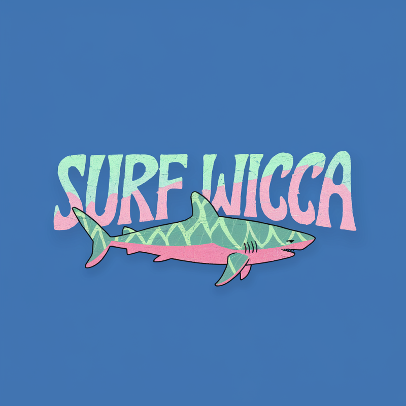 Surf Wicca Graphic Black T-Shirt