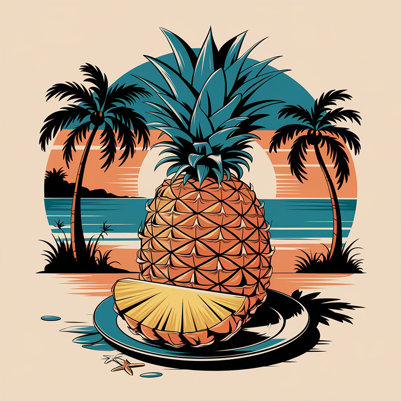 Beach Pattern T-shirt