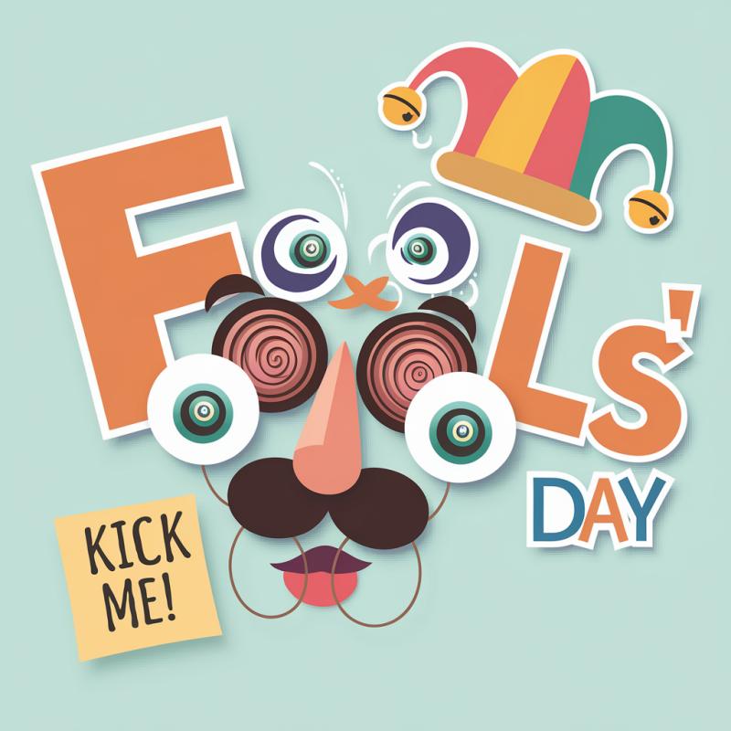 Fool's Day Funny Graphic T-Shirt with Playful Design