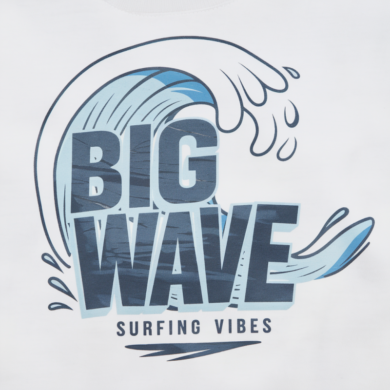 SurfPro Big Wave Graphic Cotton T-Shirt