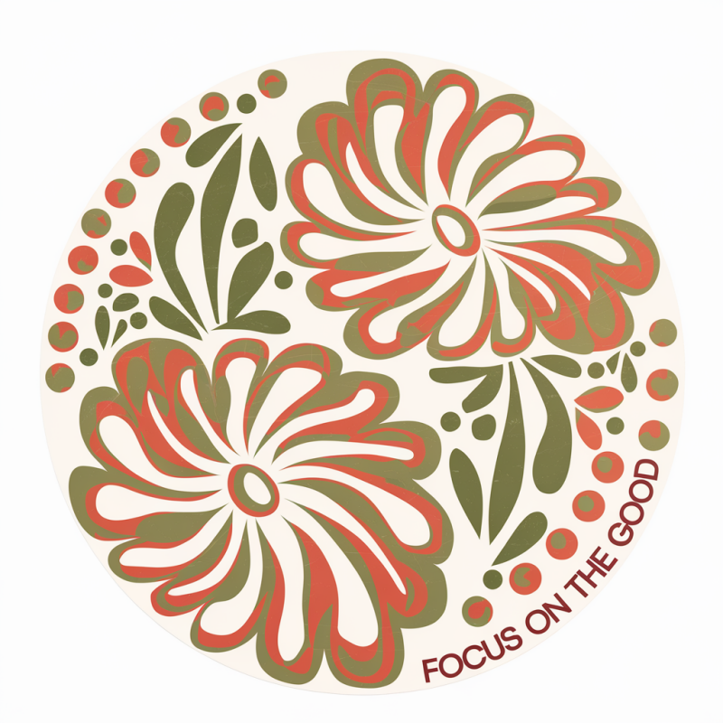 Cotton Floral Print Round Neck T-Shirt