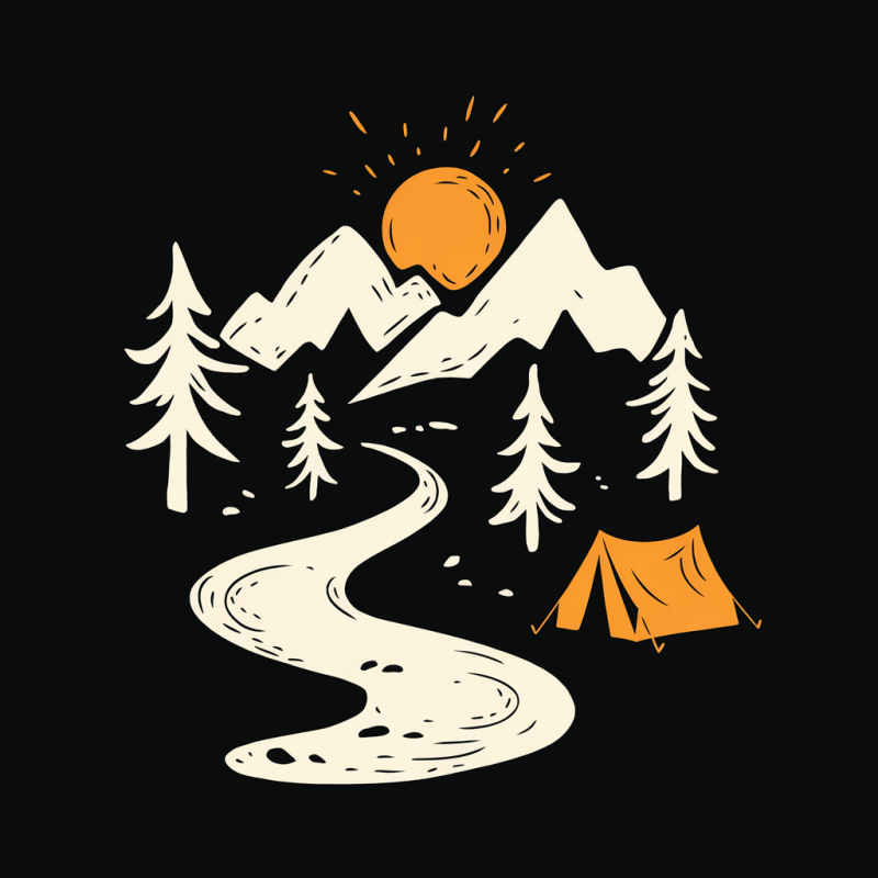 Camping Adventure Graphic T-Shirt