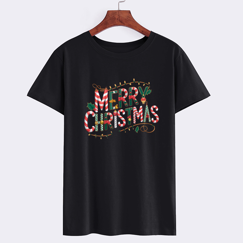 Merry Christmas Graphic Tee - Festive Holiday T-Shirt