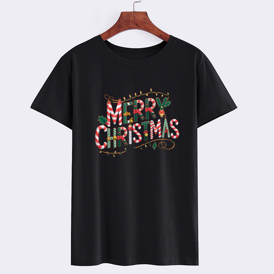 Merry Christmas Graphic Tee - Festive Holiday T-Shirt