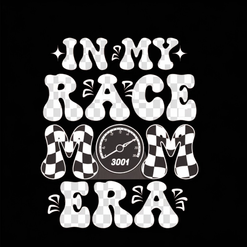 Black Graphic T-Shirt with 'In My Race Era' Design
