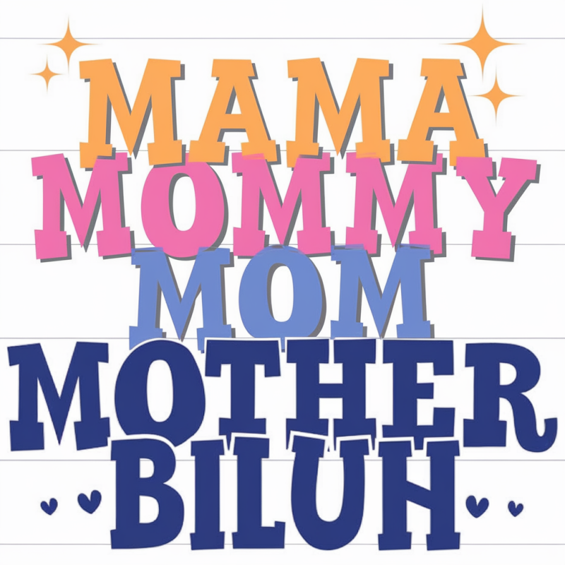 BILUH Colorful Text Cotton T-Shirt